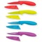 Handy Housewares 4pc Colorful Paring Knife Set with Sheath Covers